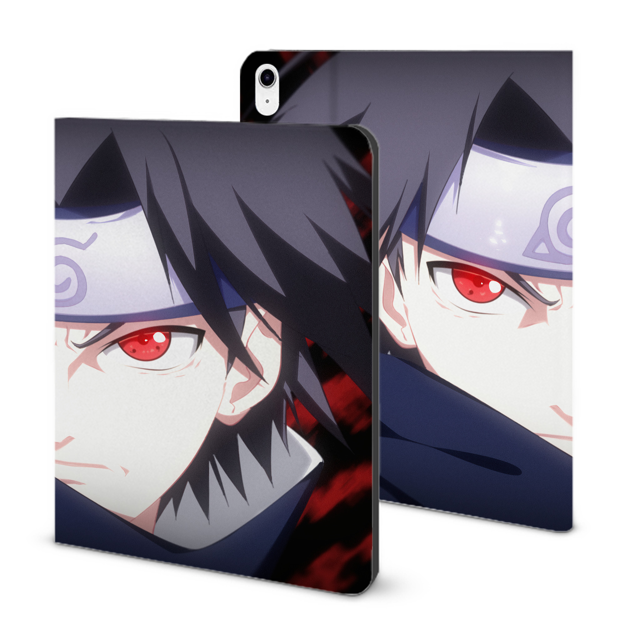（画像用） NARUTO -ナルト- NARUTO -ナルト- 疾風伝 IPad ケース ブック型 PUレザー TPU 耐衝撃 軽量 薄型 ペン収納なし 全面保護 IPad 各モデル対応